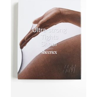 H&M Sheertex Ultra-strong Sheer Tights in Black at Nordstrom, Size X-Small