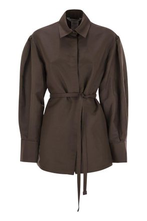 Max Mara Affari - Linen And Silk Shirt With Belt
