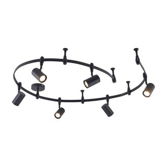 Lindby L&aacute;mpara Para Sistema De Riel delila En Negro Metal - Lindby