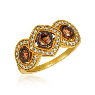 Le Vian Ladies Deco Rings set in 14K Honey Gold