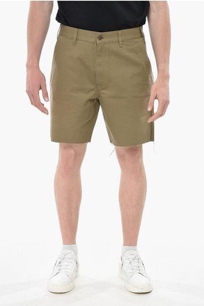Celine Lightweight Cotton Shorts with Raw Hem size 32