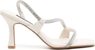 Senso Umee 90mm open-toe sandals - women - Leather - 35 - Silver