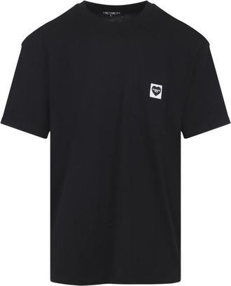 Carhartt Work in Progress Black Crewneck Logo T-Shirt