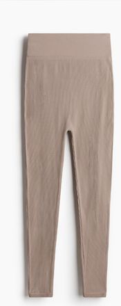 H&M MAMA Nahtlose gerippte Leggings - Brown