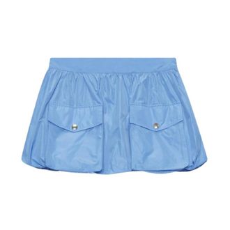 Msgm Short Skirts, female, Blue, Size: XS Mini skirt with pockets