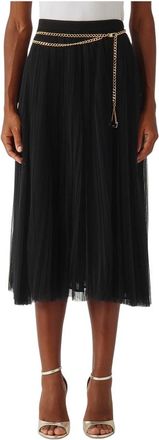 Elisabetta Franchi Rokken, Dames, Zwart, S, Midi Rok