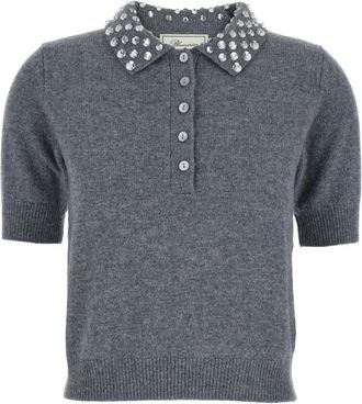 Blumarine Donna, Maglie, Grigio, M, new