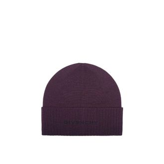 Givenchy Purple Wool Mens Beanie