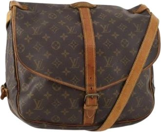 Louis Vuitton Pre-owned Cross Body Bags, female, Brown, Size: ONE SIZE Pre-owned Vintage Monogram Shoulder Bag