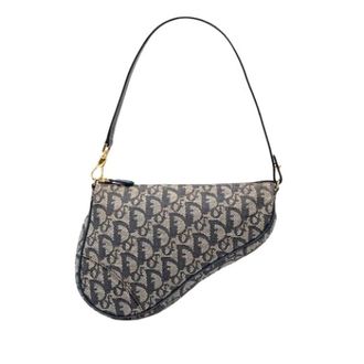 Dior Pre-owned Mini Saddle - Dames - Vintage Schoudertas - Blauw - ONE Size - Leer - Vintage