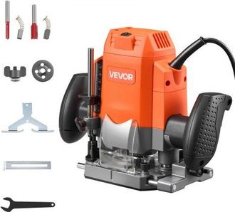 OEM Fresadora De Madera 1,6hp 1200w, Rebajadora El&eacute;ctrica De 6 Velocidades Variables, Arranque Suave, Con Base De Inmersi&oacute;n, Fresadora De Cantos Para Carp