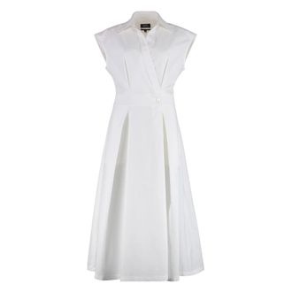 A.P.C. Katoenen Poplin Blousejurk - Dames - Casual kleedjes - Wit - S - Katoen - Kleedjes