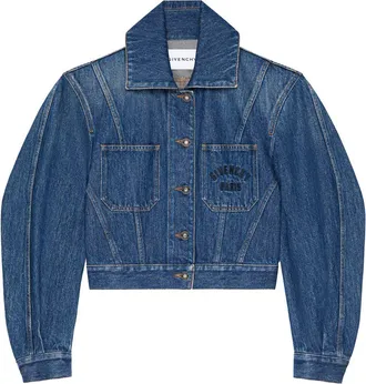 Givenchy Cropped Denim Jacket Clothing