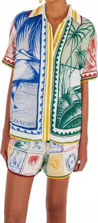 Farm Rio Brasil Vintage Shirt In Off White
