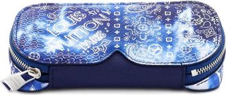 Louis Vuitton Zip Sunglasses Case Limited Edition Monogram Bandana Leather GM pouch - Blauw