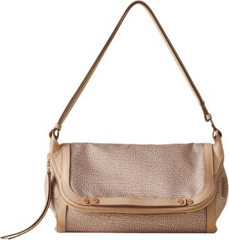 Borbonese Shoulder Bags, female, Pink, Size: ONE SIZE Frame Crossbody Bag