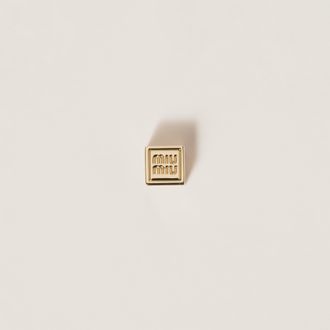 Miu Miu Dice charm with logo