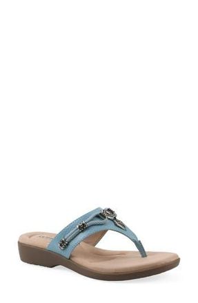 White Mountain Bainah Thong Sandal in Turquoise/Woven at Nordstrom Rack, Size 7.5