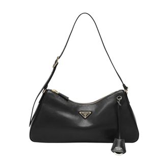 Prada Borsa A Spalla - female - Prada - Shoulder Bags - Black - ONE SIZE - Bags