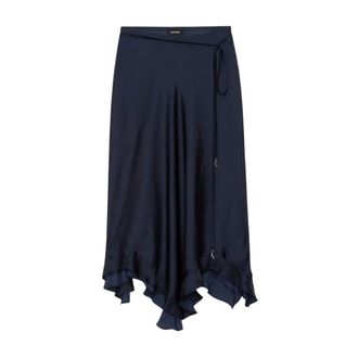 Zadig&Voltaire Gonna Jeto in raso - - Skirts - Donna - Blu - S