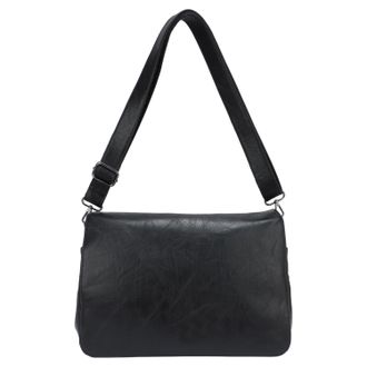 Generic Womens Minimalist Versatile Crossbody Spacious Shoulder Bag ZL-2413 (Black)