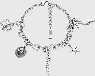 Diesel Stainless steel charm bracelet - Bracelets - Unisex - Silver