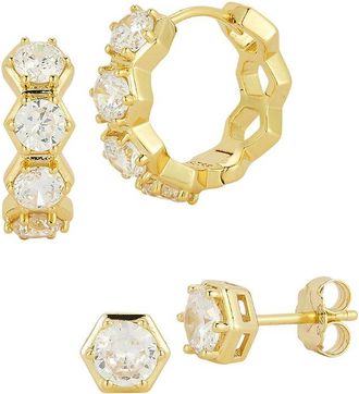 Glaze Jewelry 14K Plated Cz Earrings
