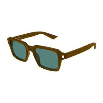 Saint Laurent Zonnebril - Heren - Accessoires - Bruin - Maat: 50 MM Nylon