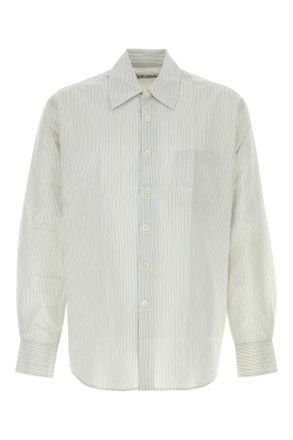 Our Legacy Embroidered Cotton Blend Oversize Shirt