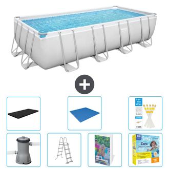 Bestway Piscina Bestway Power Steel Rectangular - 488x244x122 Cm - 8-piezas S546