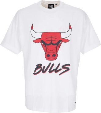 New Era NBA Script Mesh Tee - Heren - T-shirts - Wit - XL - Polyester - Tops