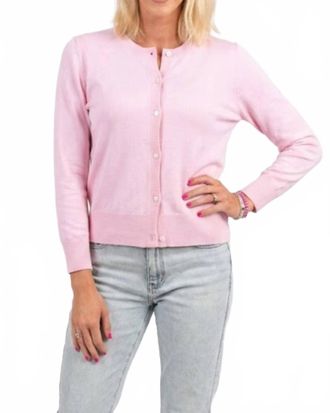 b.young Bymmorla Button Front Cardigan In Pink