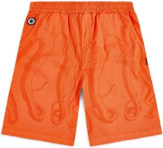 Octopus Shorts - Heren - Korte Broeken - Oranje - XS - Katoen - Korte Broeken