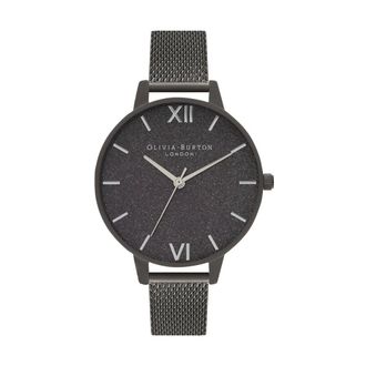 Olivia Burton Accessoires, Dames, Zwart, ONE Size, Glitter Dial 34mm Watch