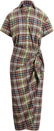 Ralph Lauren Geruite overhemdjurk - Dames - Shirt Kleedjes - Veelkleurig - XS - Katoen - Kleedjes