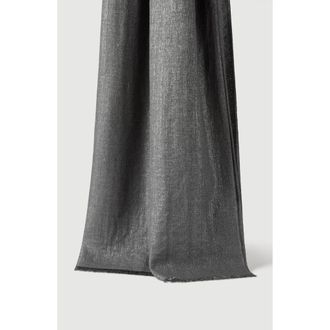 Brunello Cucinelli Cashmere and silk scarf in Lead at Nordstrom