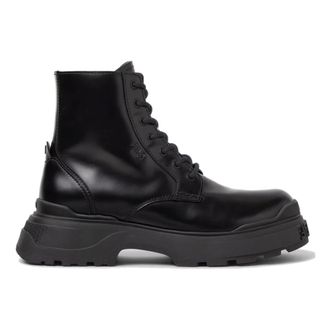 Fendi Lace-up Boots, male, Black, Size: 11 US Force Light Boots