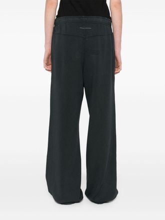 Maison Margiela Logo Cotton Joggers - Black