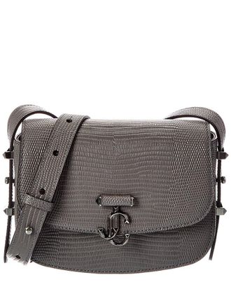 Jimmy Choo London Lizard-Embossed Leather Crossbody