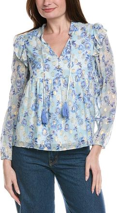 Sail to Sable Sail To Sable Ruffle Front Blouse