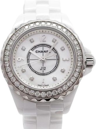 Chanel Pre-owned Vintage Keramische Polshorloge - Dames - Vintage Horloges - Wit - ONE Size - Vintage
