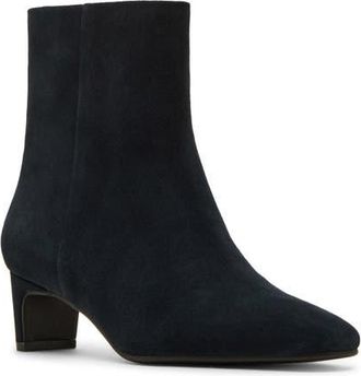 Blondo Seravina Waterproof Bootie in Navy Suede at Nordstrom, Size 9.5