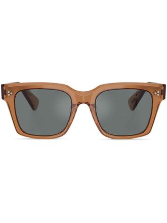 Oliver Peoples Ollice sunglasses - unisex - Acetate - 52 - Brown