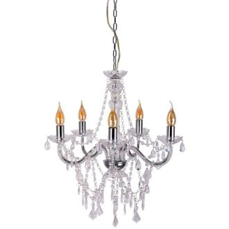 Näve Naeve CECILIA Lámpara de araña de varios brazos cromada 5xE14