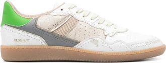 Hidnander Mega T leren sneakers - Heren - Sneakers - Wit - 41 1/2 EU - Leer - Schoenen