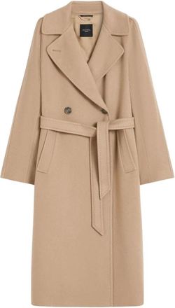 Max Mara Cascia Jas - Dames - Jas met riem - Bruin - S - Jassen
