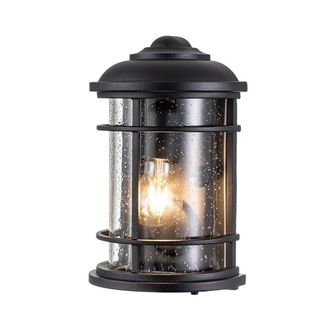 Netlighting Feiss Lighthouse Outdoor Wall Lantern Textured Black IP44