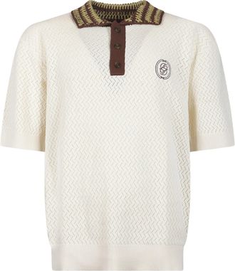 Dr&ocirc;le de Monsieur Polo Maille Ajour&eacute; D Miroir