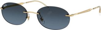 Ray-Ban Ovale Zonnebril - unisex - Zonnebrillen - Geel - 54 MM - Accessoires