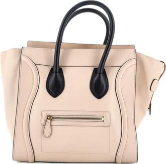 Celine Luggage Bag Smooth Leather Mini tote bag - Zwart
